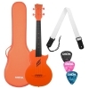 Cascha Carbon Fibre Ukulele Set Orange Cascha Carbon Fibre Ukulele Set Orange